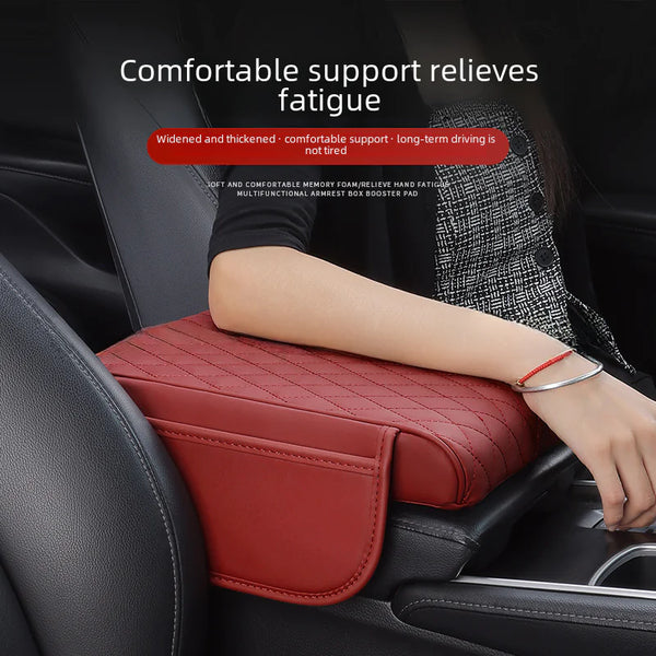 Upgraded Car Armrest Cushion with Memory Foam Cover, Hand rest for Car